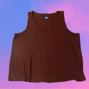Old Navy Boxy Brown Rust Tank Top Size XL